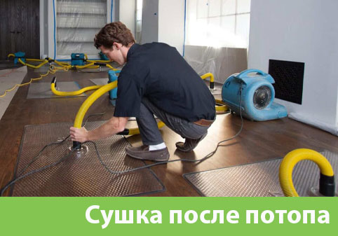 Сушка после потопа в городе Нижний Новгород